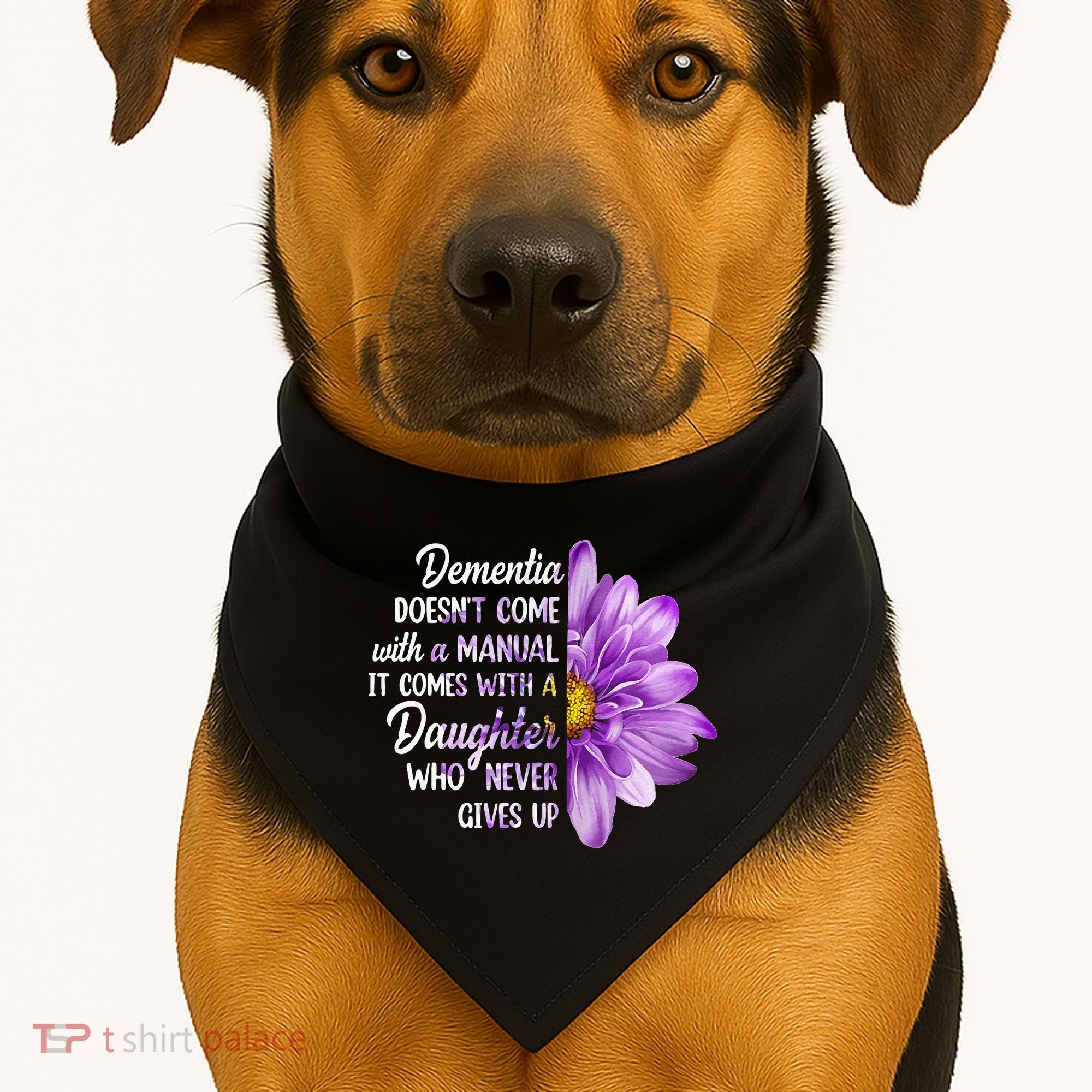 Dementia Doesn't Come With a Manual It Comes With a Daughter USA-Made Doggie Bandana