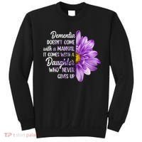 Dementia Doesn't Come With a Manual It Comes With a Daughter Sweatshirt thumb 0
