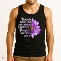Dementia Doesn't Come With a Manual It Comes With a Daughter Tank Top thumb 3
