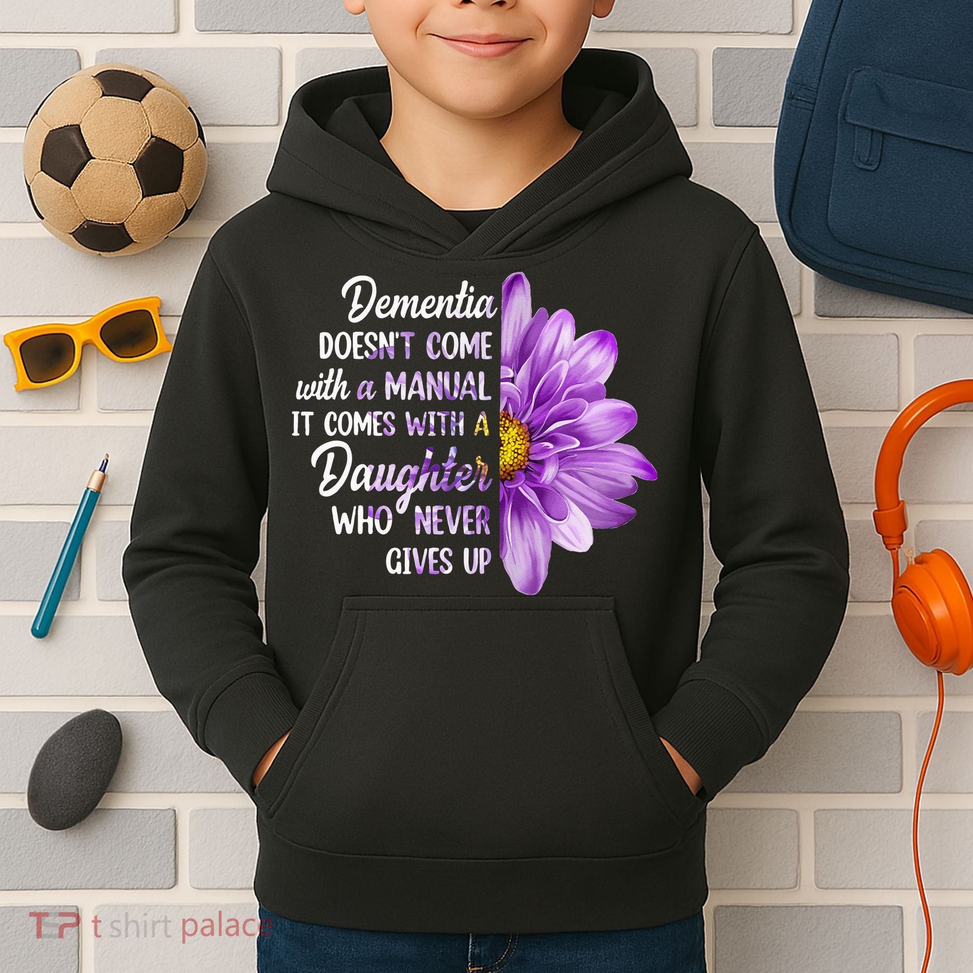 Dementia Doesn't Come With a Manual It Comes With a Daughter Kids Hoodie