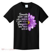 Dementia Doesn't Come With a Manual It Comes With a Daughter Kids T-Shirt thumb 0