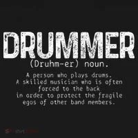 Drummer Definition Drums Drumming Funny Drummer Baby Bodysuit thumb 2