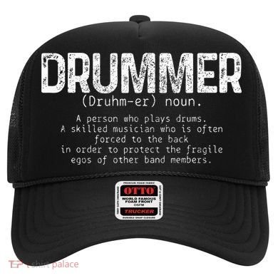 Drummer Definition Drums Drumming Funny Drummer Hat