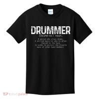 Drummer Definition Drums Drumming Funny Drummer Kids T-Shirt thumb 0