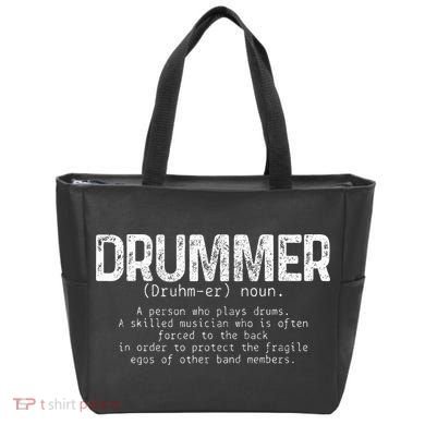Drummer Definition Drums Drumming Funny Drummer Tote Bag