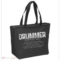Drummer Definition Drums Drumming Funny Drummer Tote Bag thumb 2