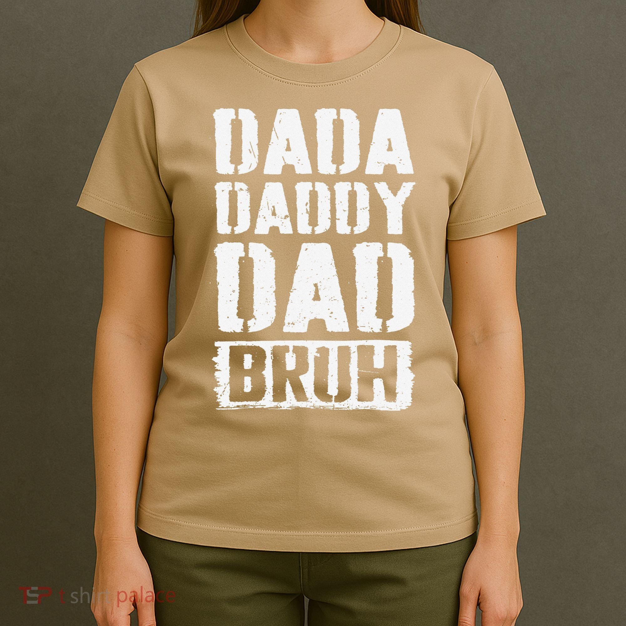 Dada Daddy Dad Bruh Vintage Funny Fathers Day Dad Father T-Shirt