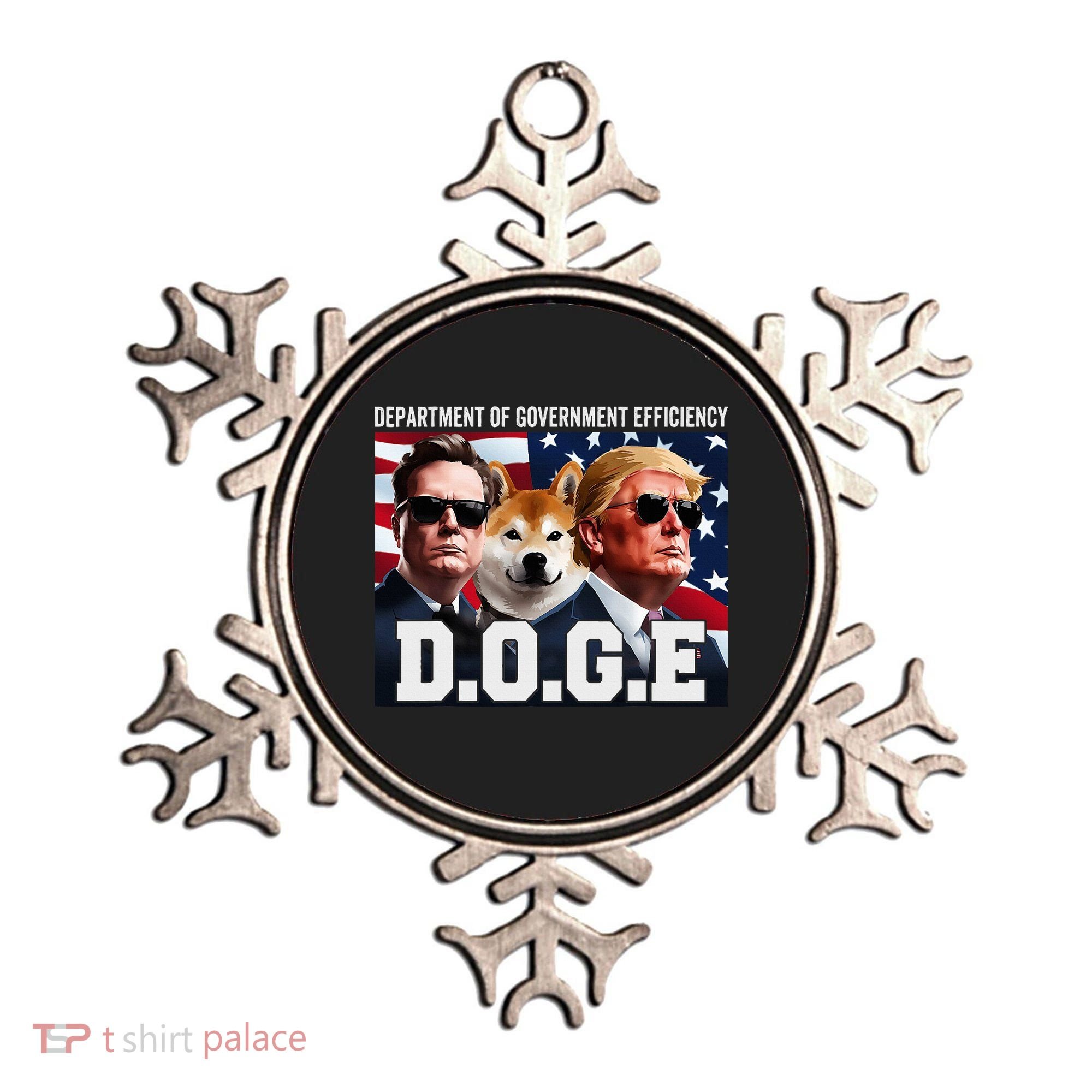 D.O.G.E Doge Department Of Government Efficiency Ornament