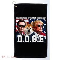 D.O.G.E Doge Department Of Government Efficiency Golf Towel thumb 0