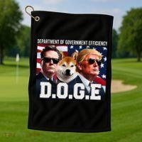 D.O.G.E Doge Department Of Government Efficiency Golf Towel thumb 1