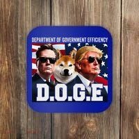 D.O.G.E Doge Department Of Government Efficiency Coaster thumb 0