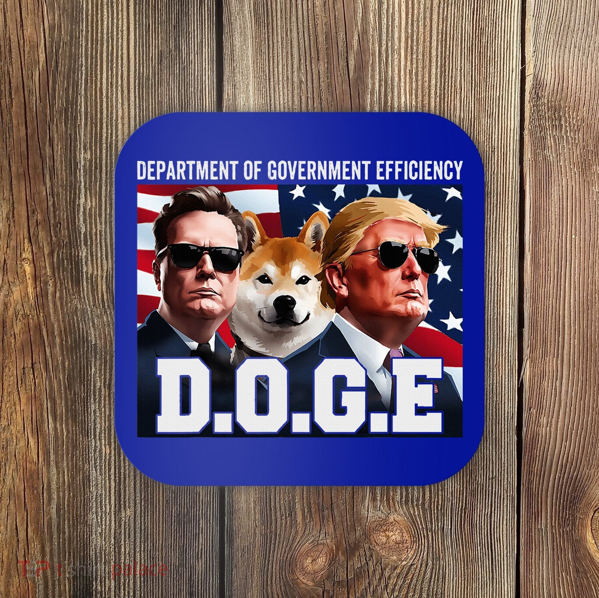 D.O.G.E Doge Department Of Government Efficiency Coaster