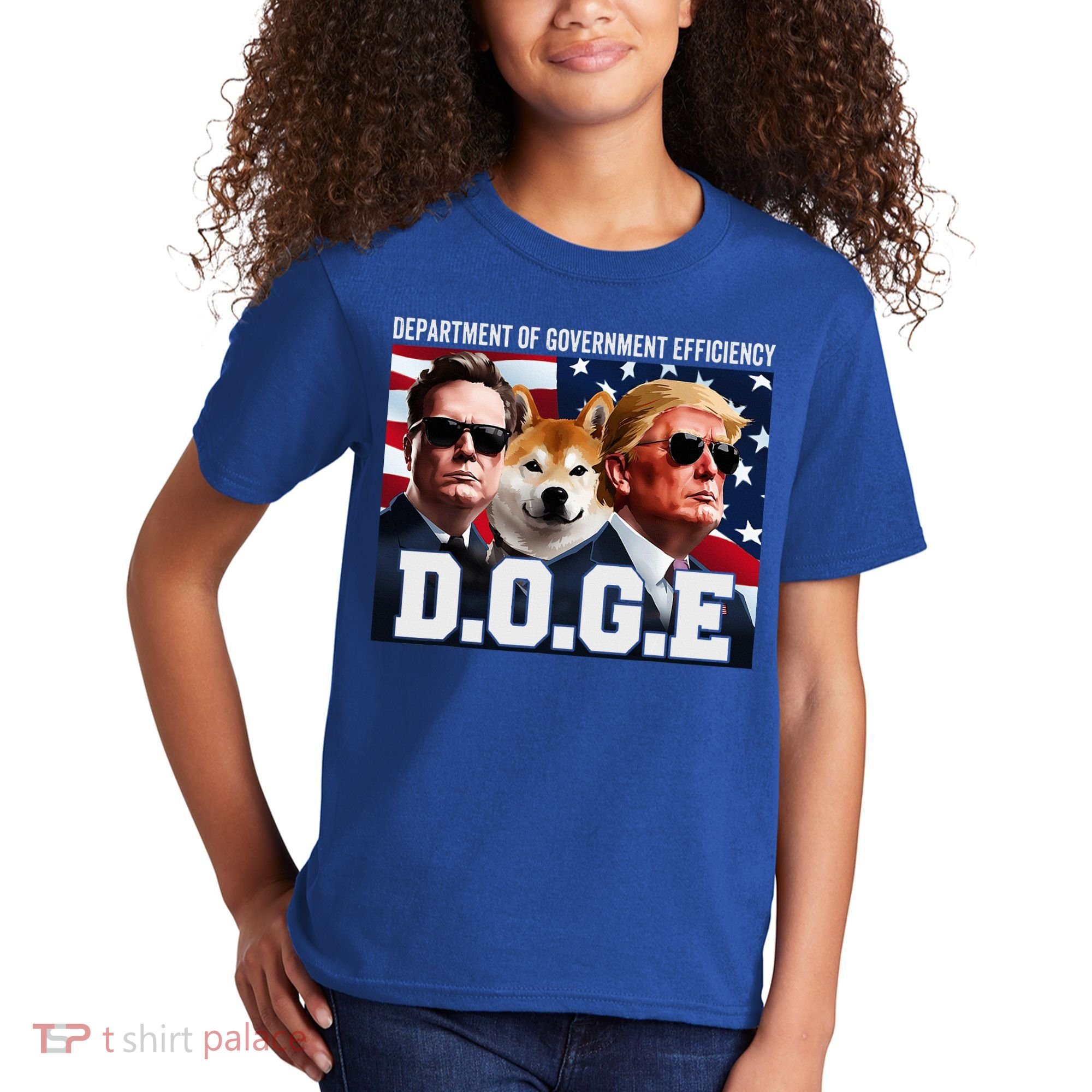D.O.G.E Doge Department Of Government Efficiency Kids T-Shirt