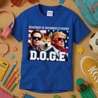 D.O.G.E Doge Department Of Government Efficiency Kids T-Shirt thumb 3