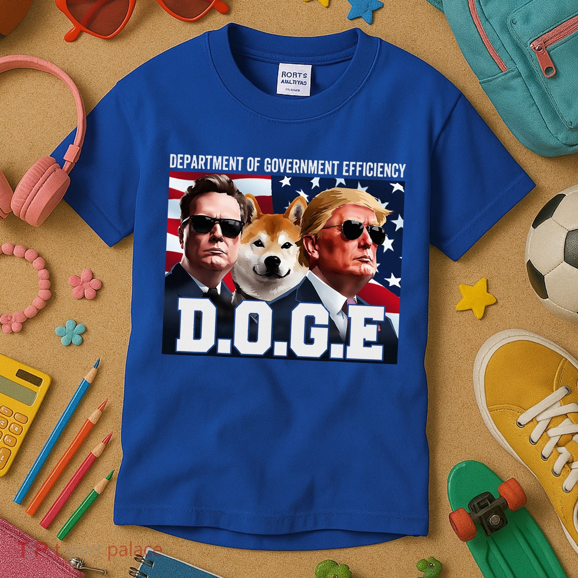 D.O.G.E Doge Department Of Government Efficiency Kids T-Shirt
