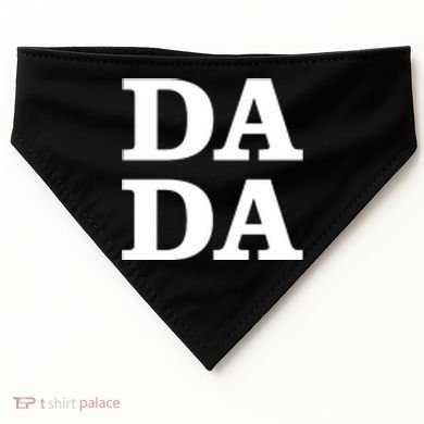 Da Da Dad Pocket Logo Fathers Day USA-Made Doggie Bandana