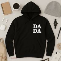 Da Da Dad Pocket Logo Fathers Day Hoodie thumb 3
