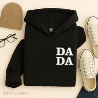Da Da Dad Pocket Logo Fathers Day Hoodie thumb 4