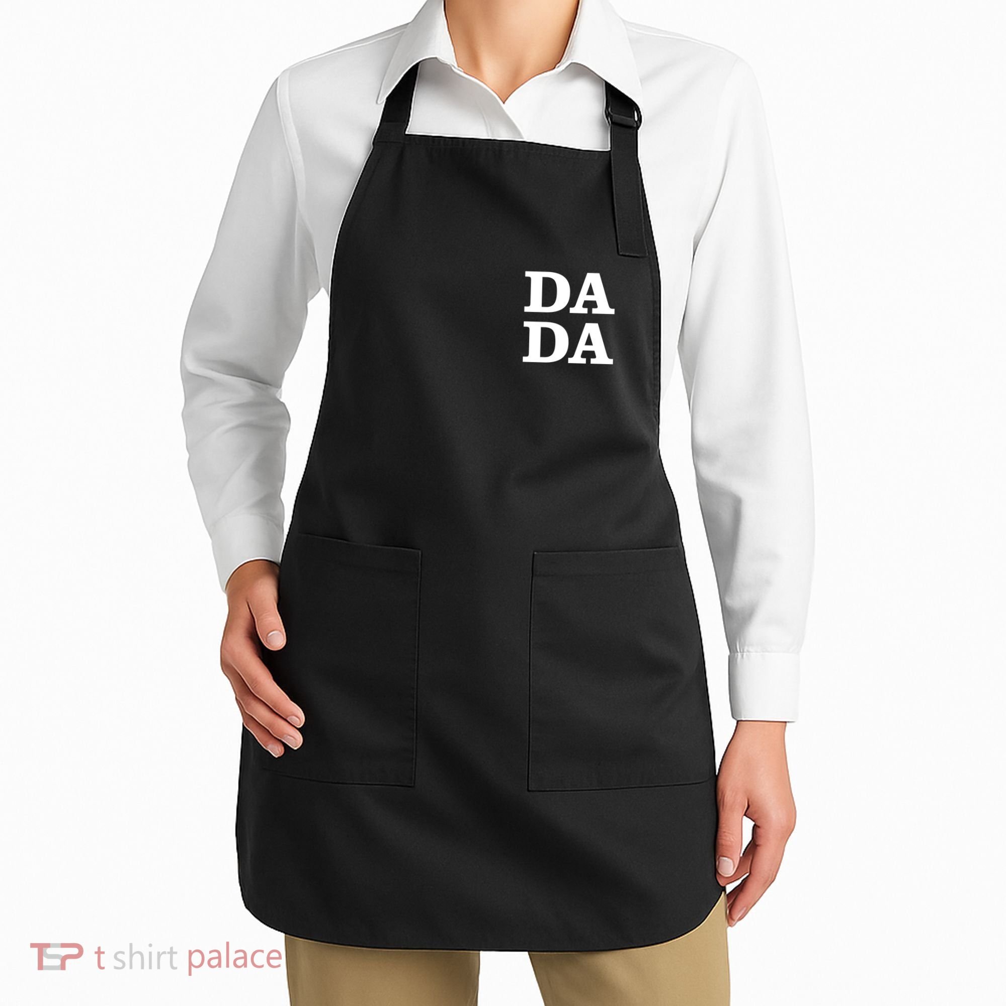 Da Da Dad Pocket Logo Fathers Day Apron