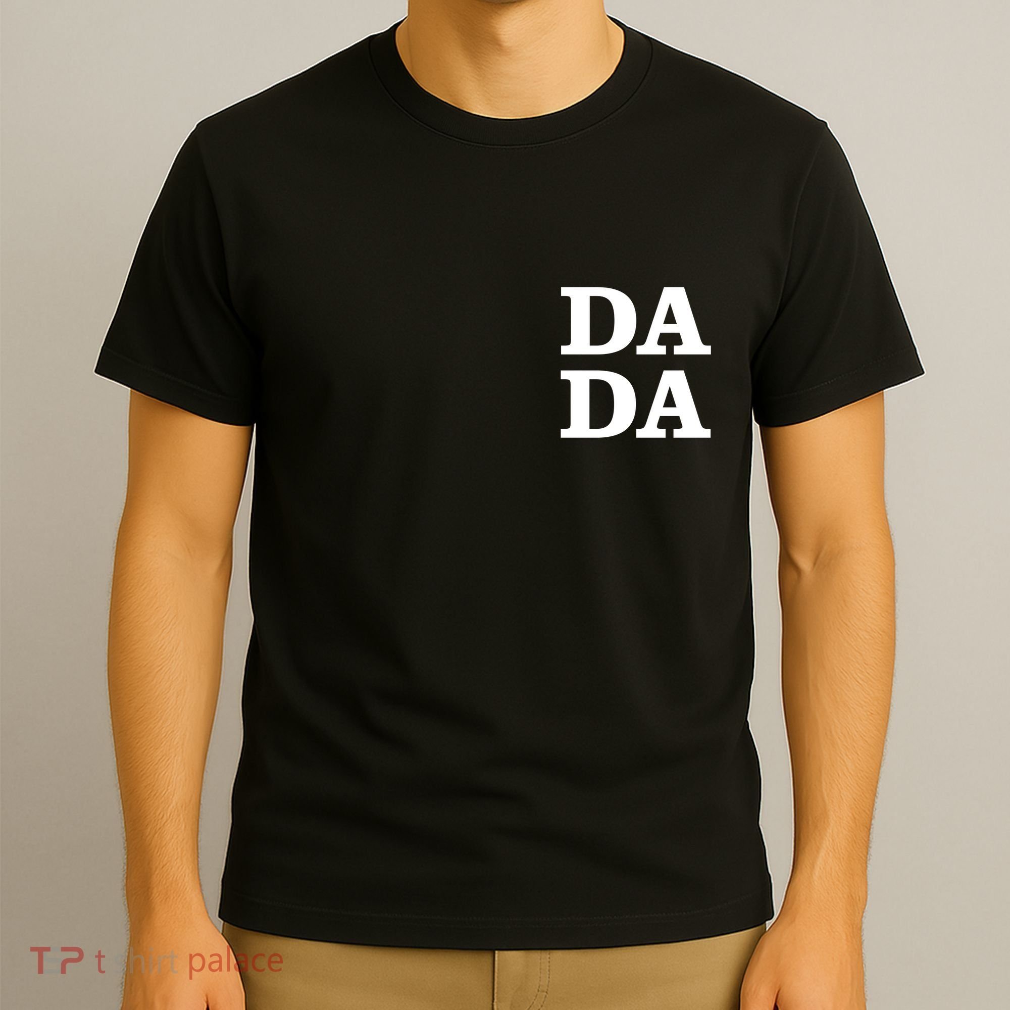 Da Da Dad Pocket Logo Fathers Day T-Shirt