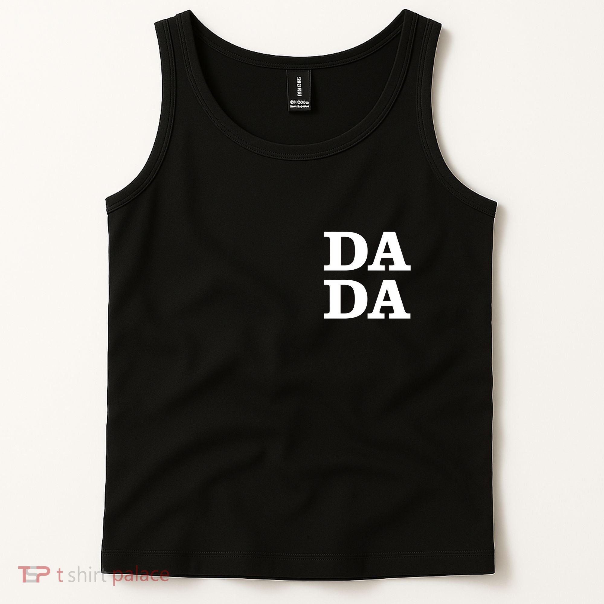 Da Da Dad Pocket Logo Fathers Day Tank Top