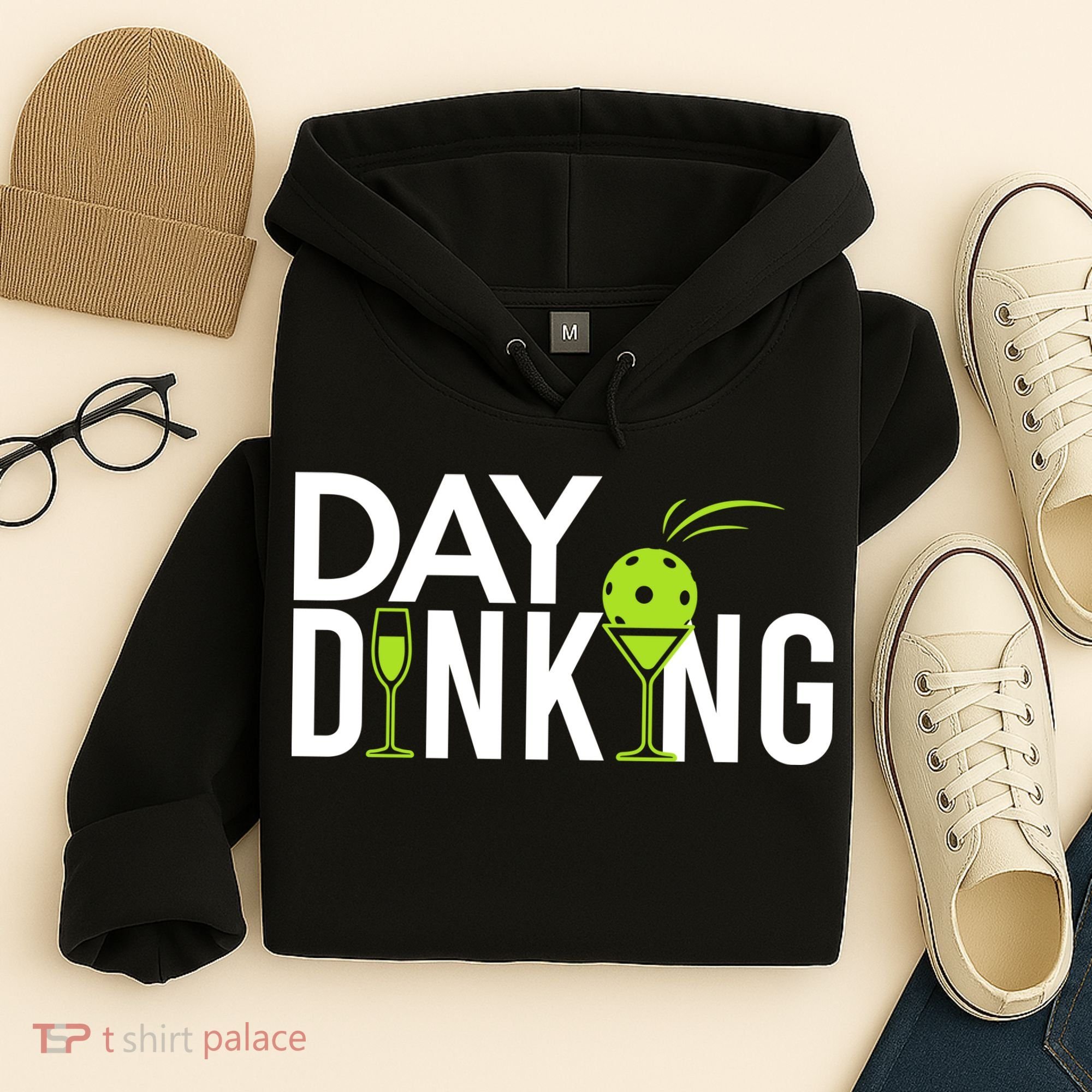 Day Dinking Drinking Pickleball Hoodie