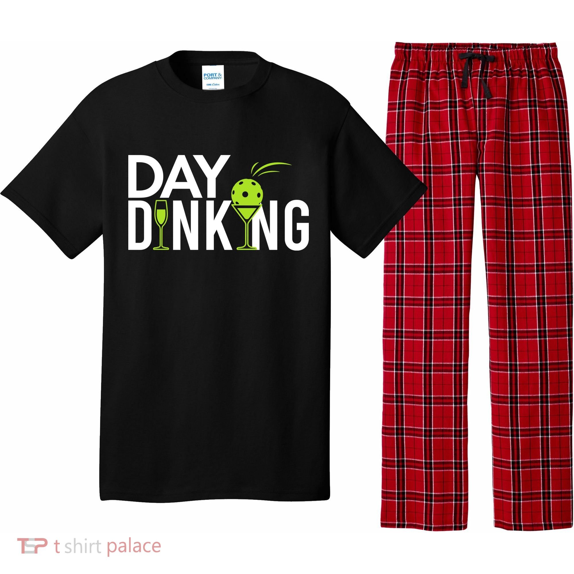 Day Dinking Drinking Pickleball Pajama Set
