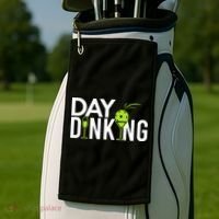Day Dinking Drinking Pickleball Golf Towel thumb 2