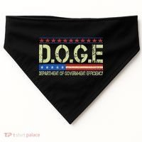 Doge Doge Department Of Government Efficiency USA-Made Doggie Bandana thumb 0