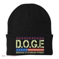 Doge Doge Department Of Government Efficiency Beanie thumb 0