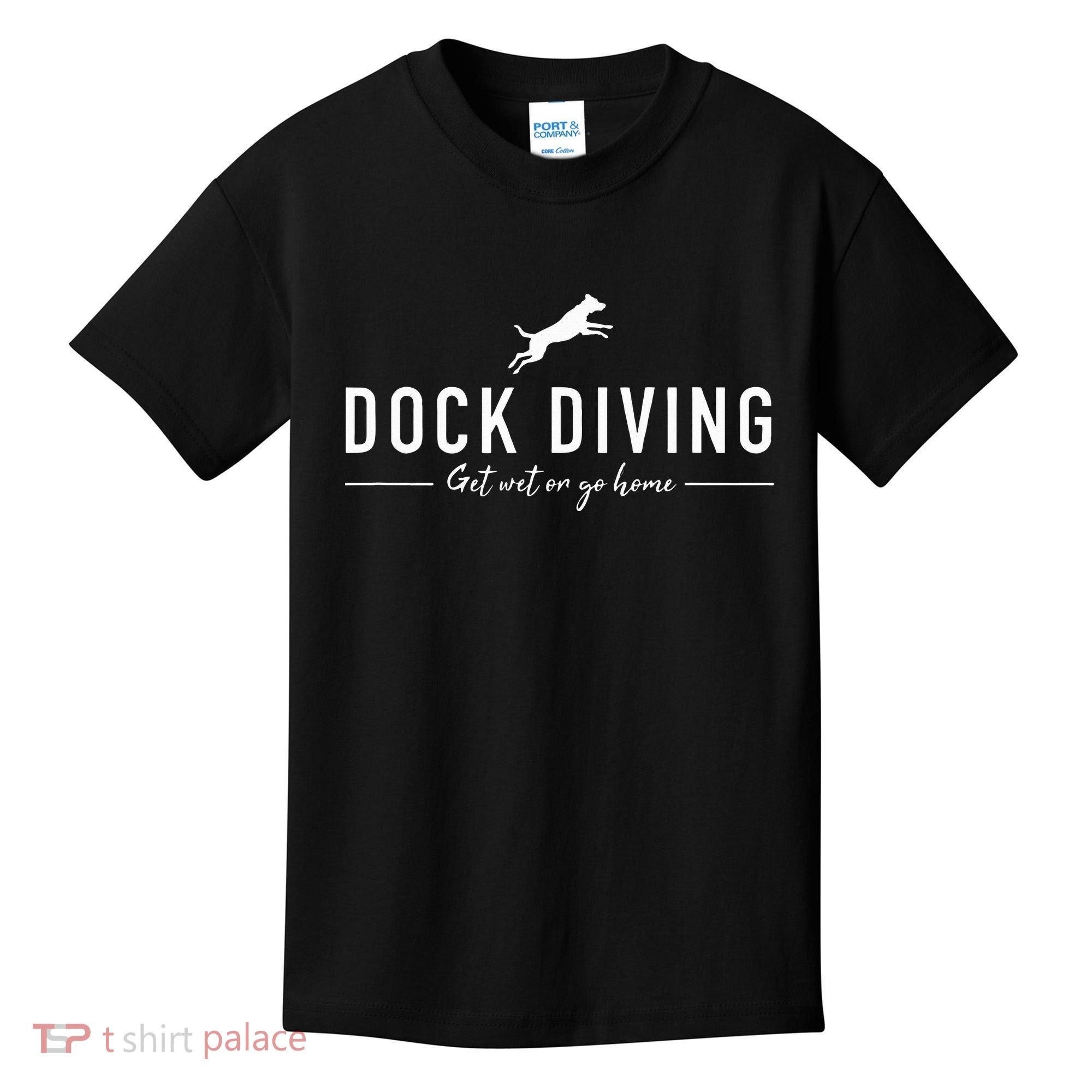 Dock Diving Dock Jumping Dog Sports Kids T-Shirt