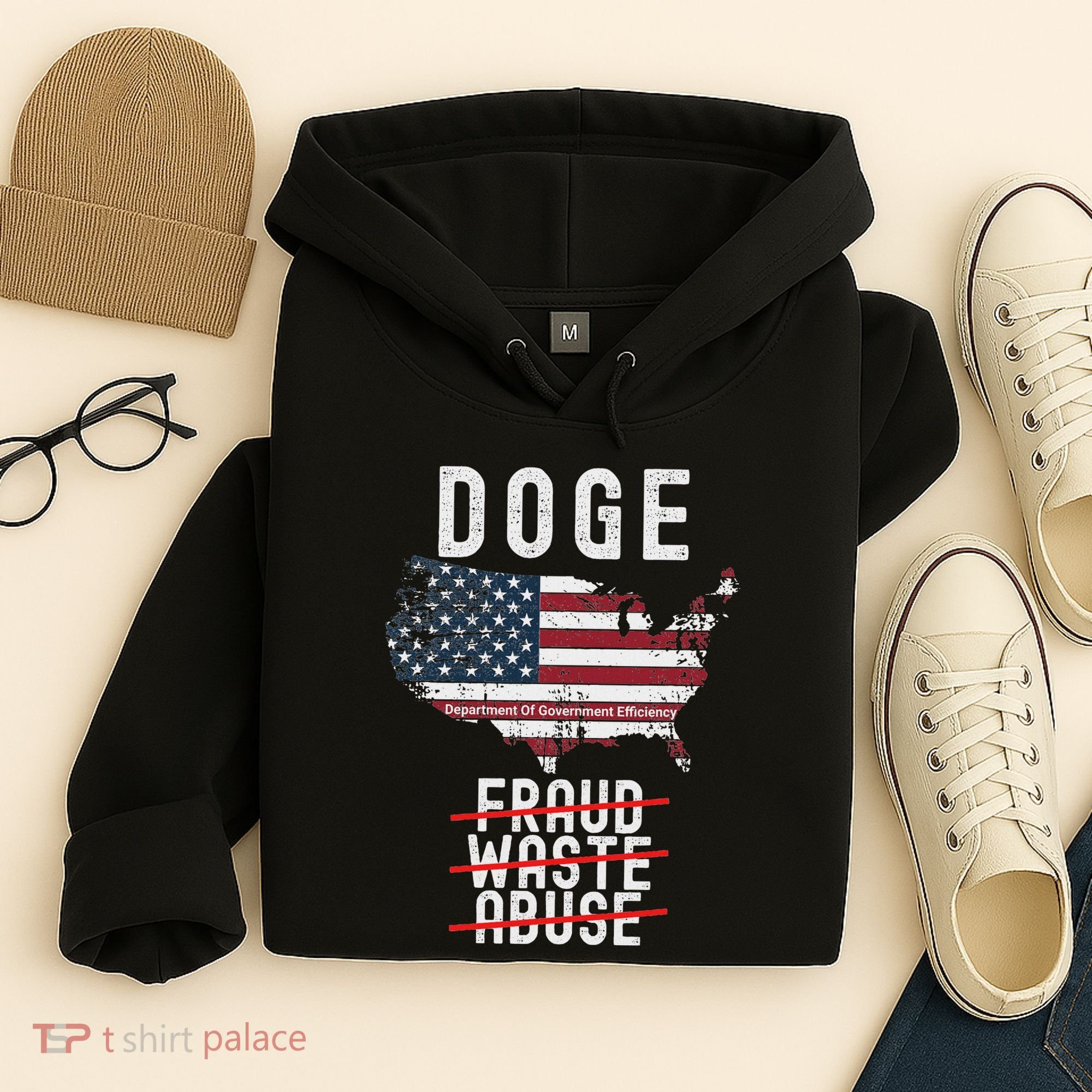 Doge D.O.G.E. Department Of Government Efficiency Hoodie