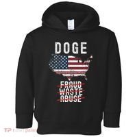 Doge D.O.G.E. Department Of Government Efficiency Toddler Hoodie thumb 0
