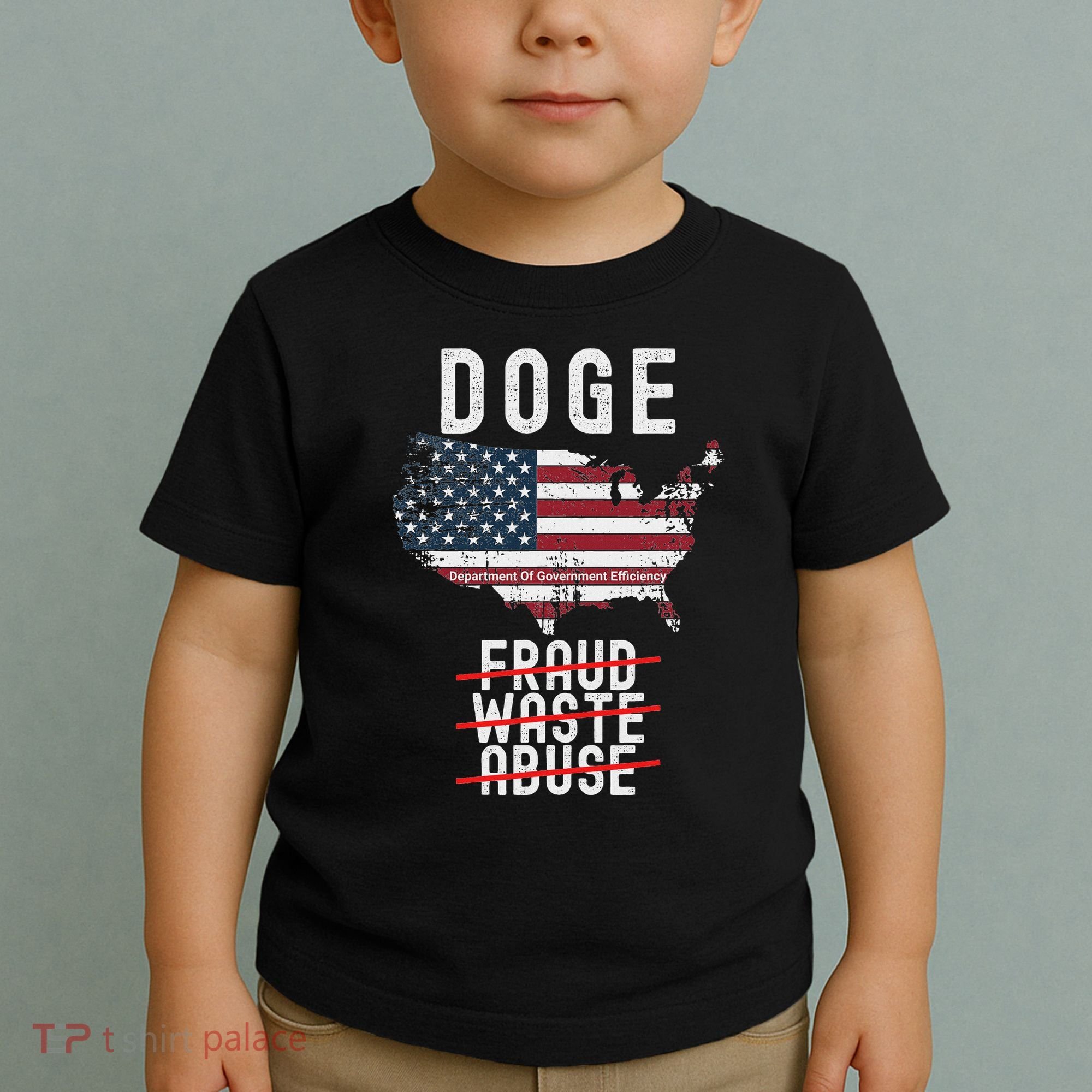 Doge D.O.G.E. Department Of Government Efficiency Toddler T-Shirt