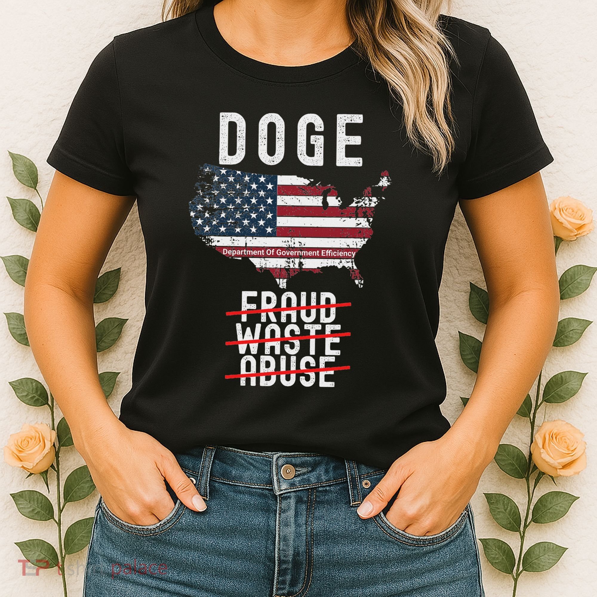 Doge D.O.G.E. Department Of Government Efficiency Women's T-Shirt