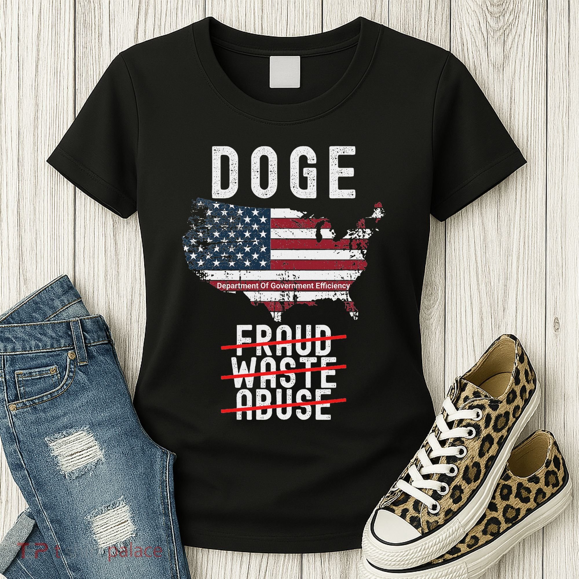 Doge D.O.G.E. Department Of Government Efficiency Women's T-Shirt