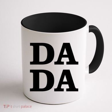 Da Da Dad Funny Fathers Day Coffee Mug back