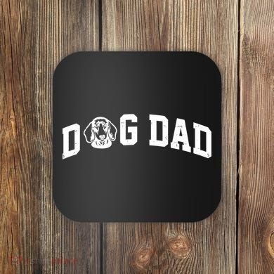 Dog Dad Dachshund Gift For Dad Coaster