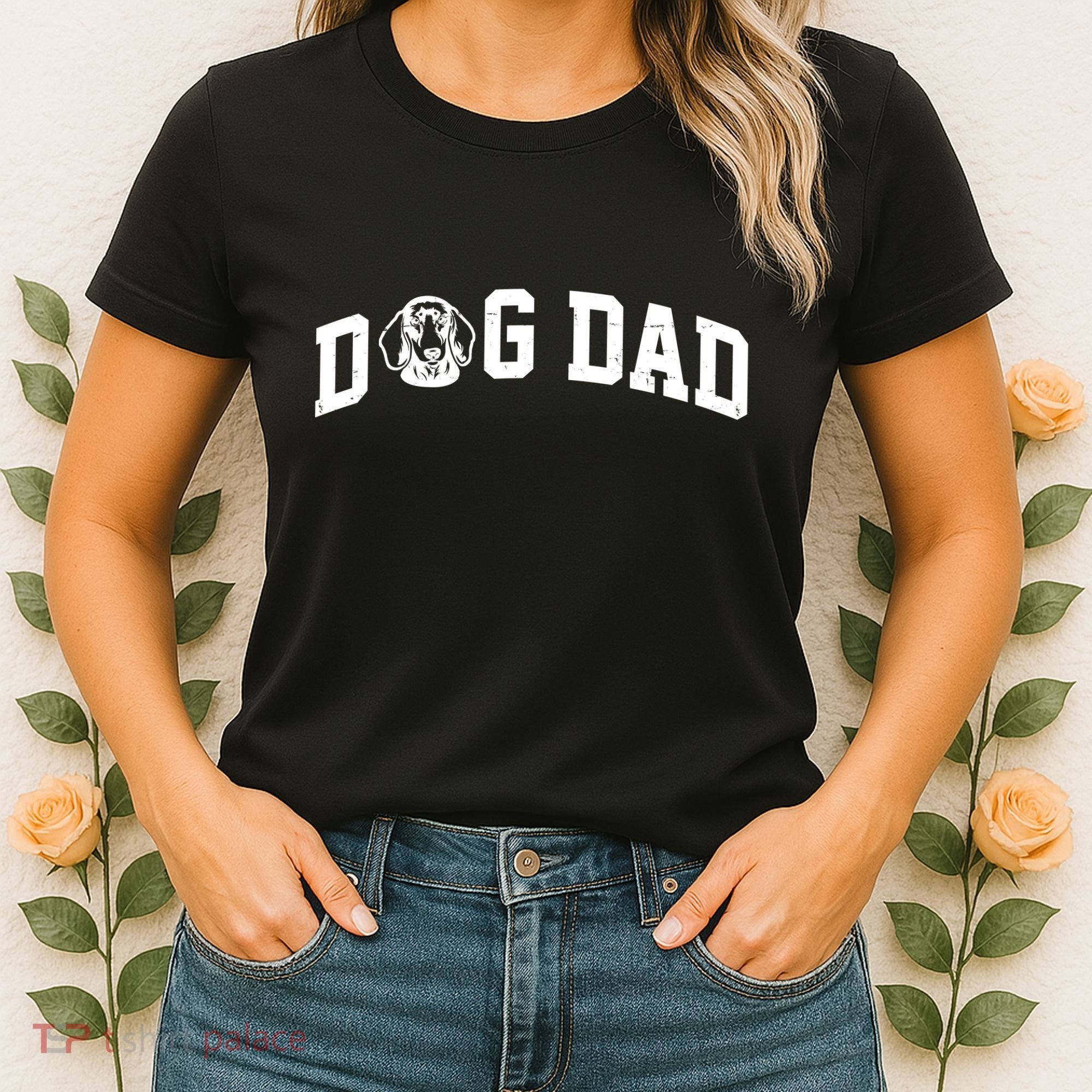 Dog Dad Dachshund Gift For Dad Women's T-Shirt