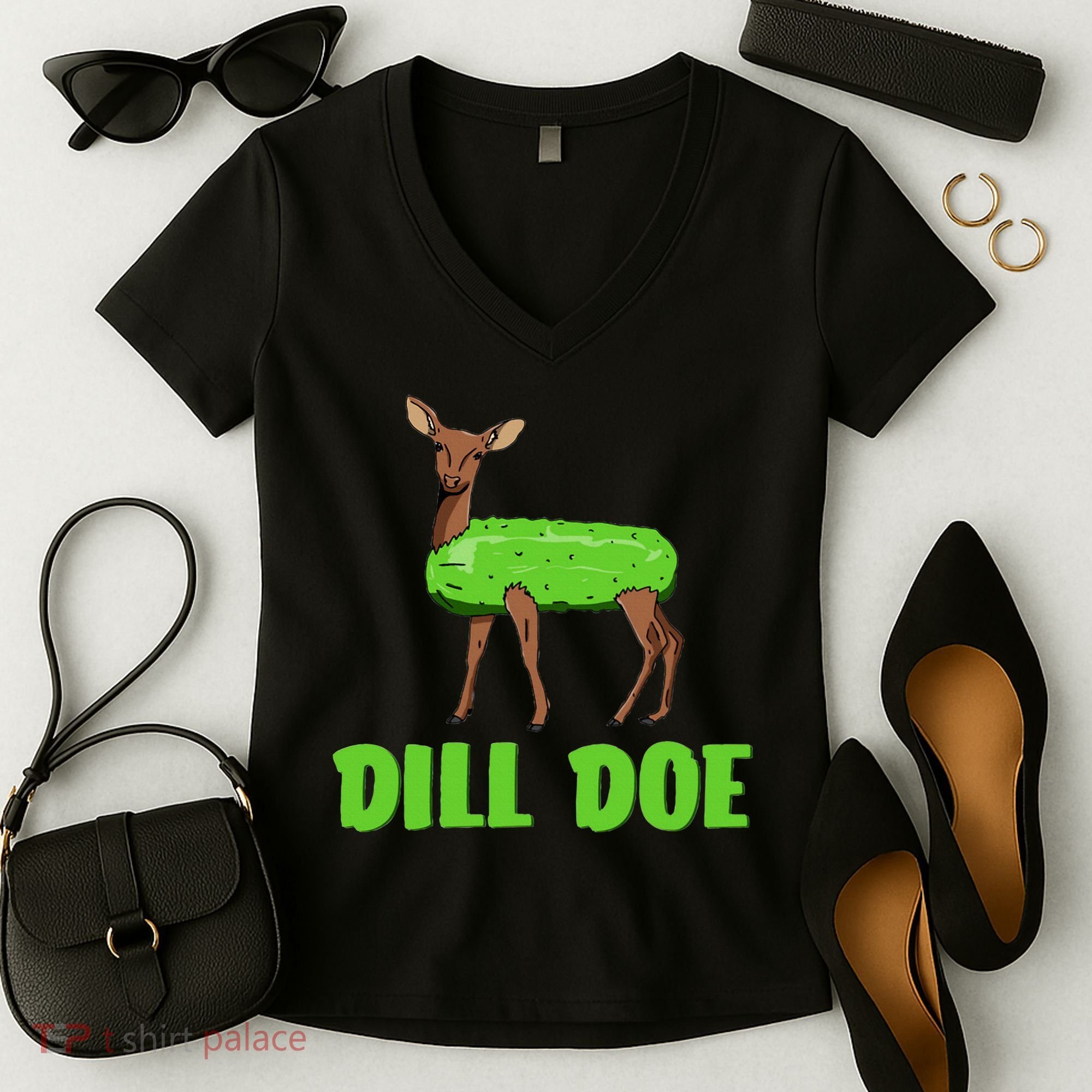 Dill Doe Women's V-Neck T-Shirt