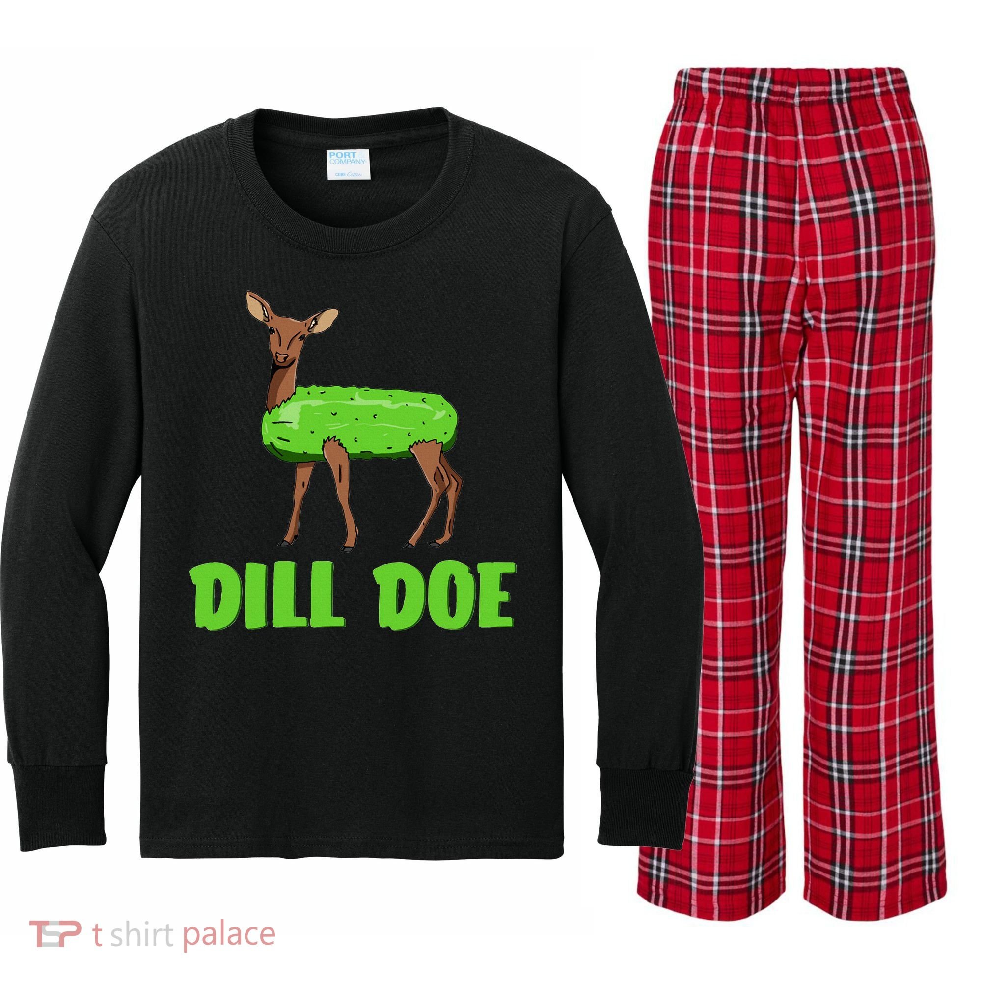 Dill Doe Kids Long Sleeve Plaid Pajama Set