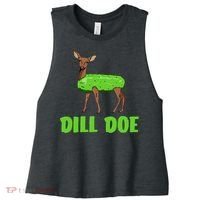 Dill Doe Women's Racerback Cropped Tank thumb 0