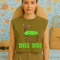 Dill Doe Garment-Dyed Women's Muscle Tee thumb 4