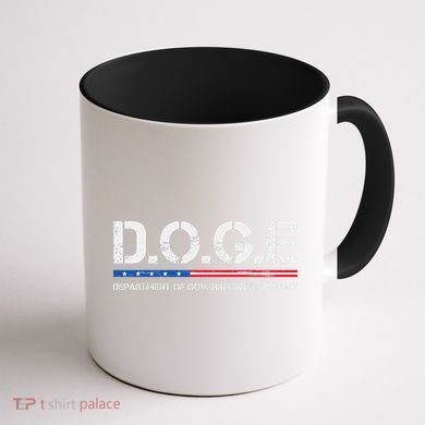 Doge D.O.G.E. Department Of Government Efficiency Gift Coffee Mug back