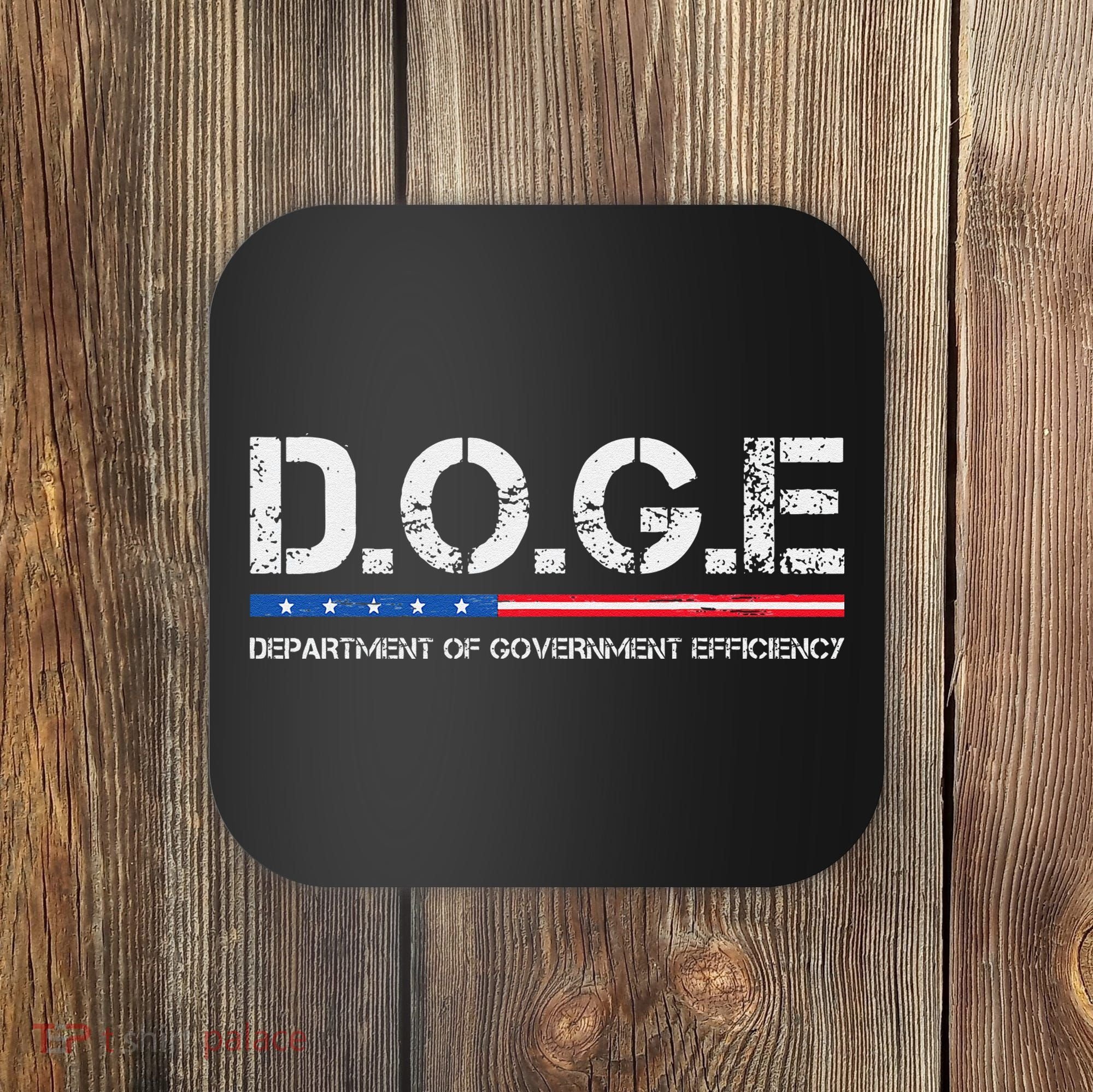 Doge D.O.G.E. Department Of Government Efficiency Gift Coaster