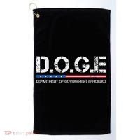 Doge D.O.G.E. Department Of Government Efficiency Gift Golf Towel thumb 0
