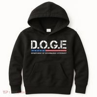 Doge D.O.G.E. Department Of Government Efficiency Gift Kids Hoodie thumb 0
