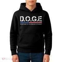 Doge D.O.G.E. Department Of Government Efficiency Gift Kids Hoodie thumb 4