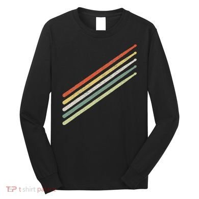 Drummer Drums Drumset Drumsticks Vintage Long Sleeve Shirt