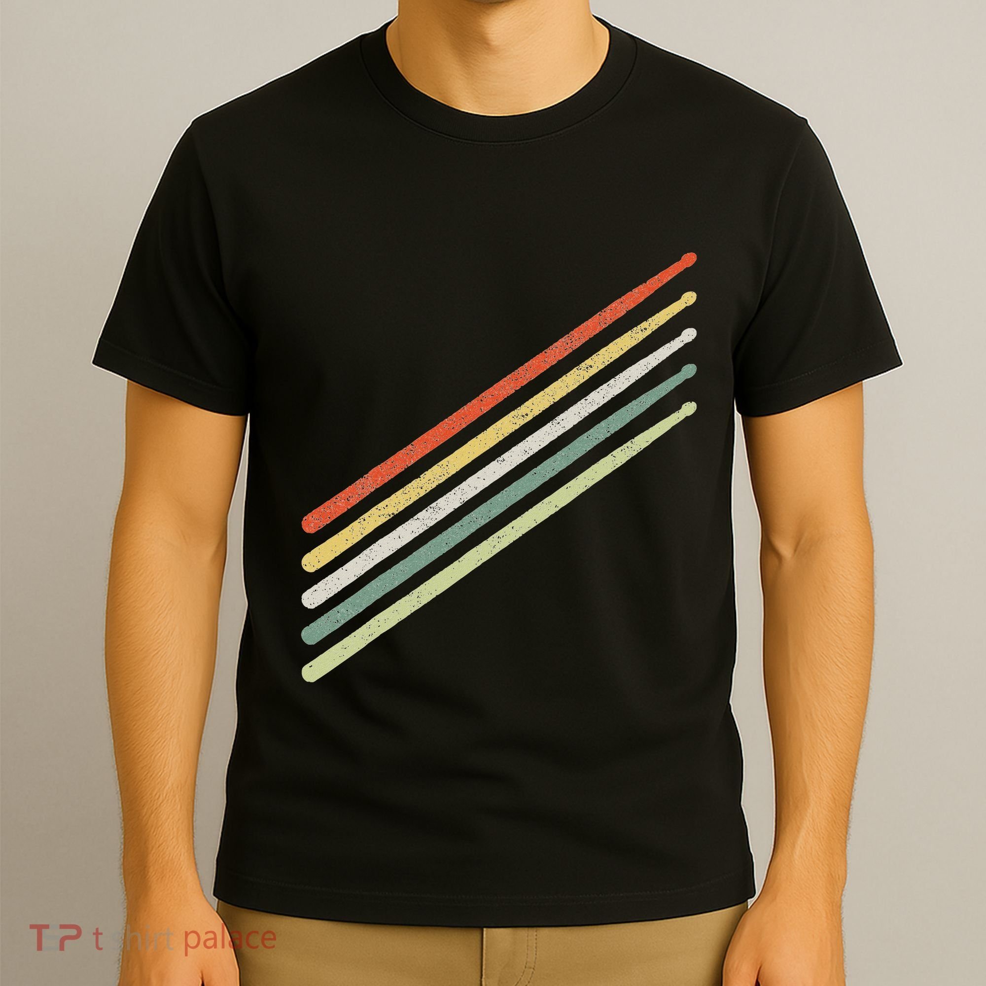 Drummer Drums Drumset Drumsticks Vintage T-Shirt